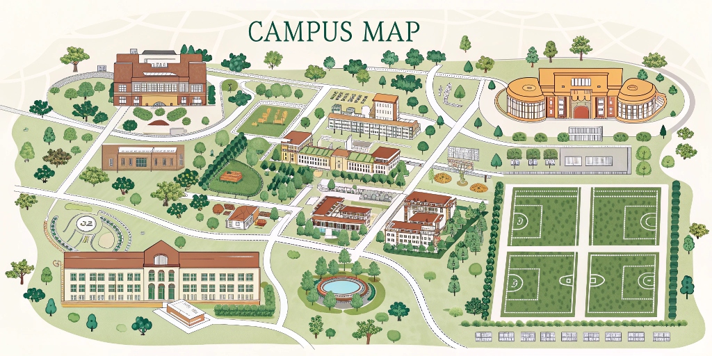Map of Beacon State Youth University campus